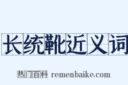 长统靴近义词是什么意思的图片